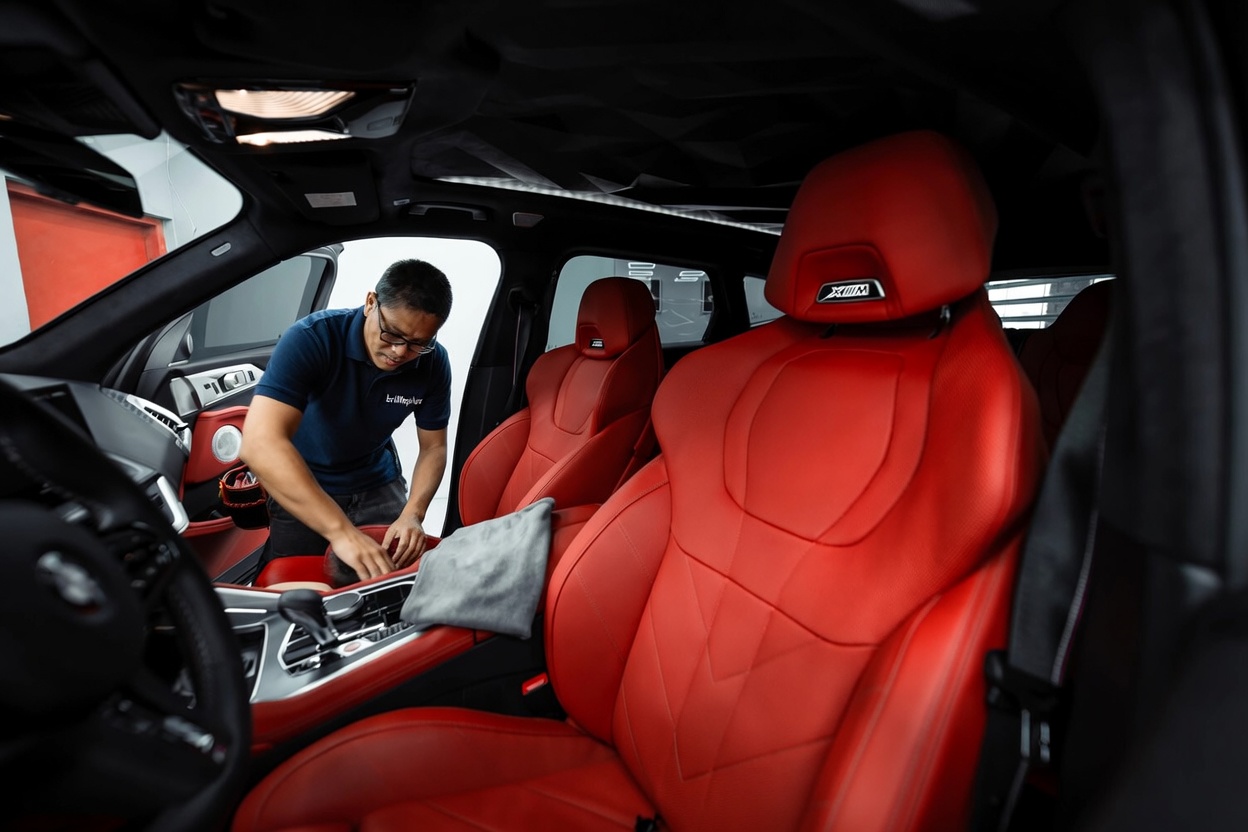 Limpieza interior de coche