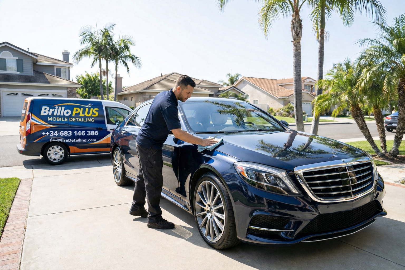 Limpieza exterior de coches a domicilio en Mallorca