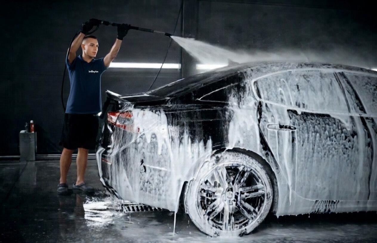 Limpieza exterior de coche